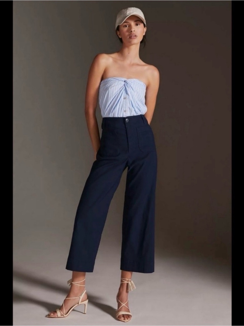MAEVE by ANTHROPOLOGIE Women’s Navy The Colette Pants - Picture 12 of 12